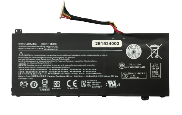 Ap16M5J  Ac1537O Acer Original Battery 77V 2Cell 4810Mah 37Wh - ap16m5j // AC1537-O