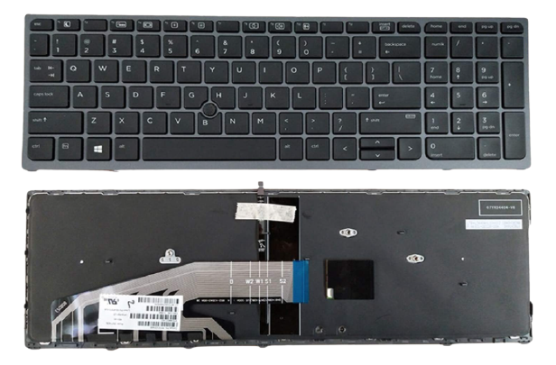 TECLADO RETROILUMINADO INGLES PARA HP ZBOOK 15 17 G3 848311001 SERIE PK131C31A00 CON PUNTERO CON MARCO - NULL