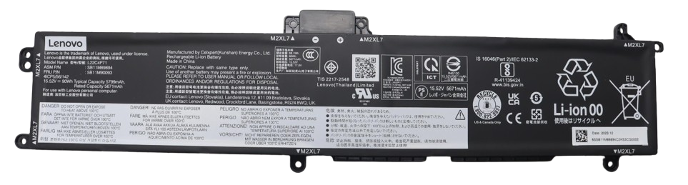 LE2465O LENOVO ORIGINAL BATTERY 1555V 4 CELL 5799MAH 90W -  LE2465-O - Código: LE2465-O | Compra en Guadalajara
