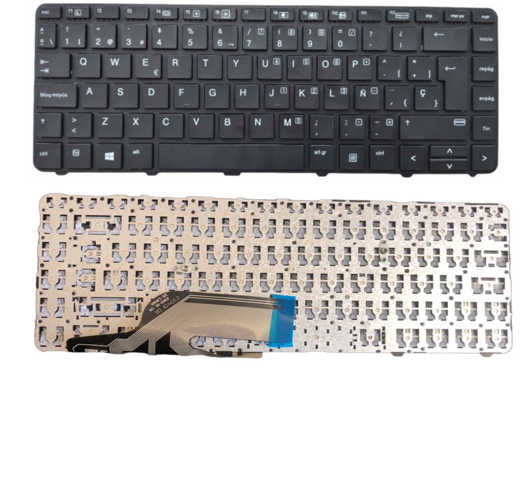 KEY0400 LENOVO SPANISH IBERO NOT ALPHANUMERIC BLACK KEYS WITH POINTSTICK NOT BACKLIT WITH BLACK FRAME DOWN LEFT CONNECTOR - KEY0400