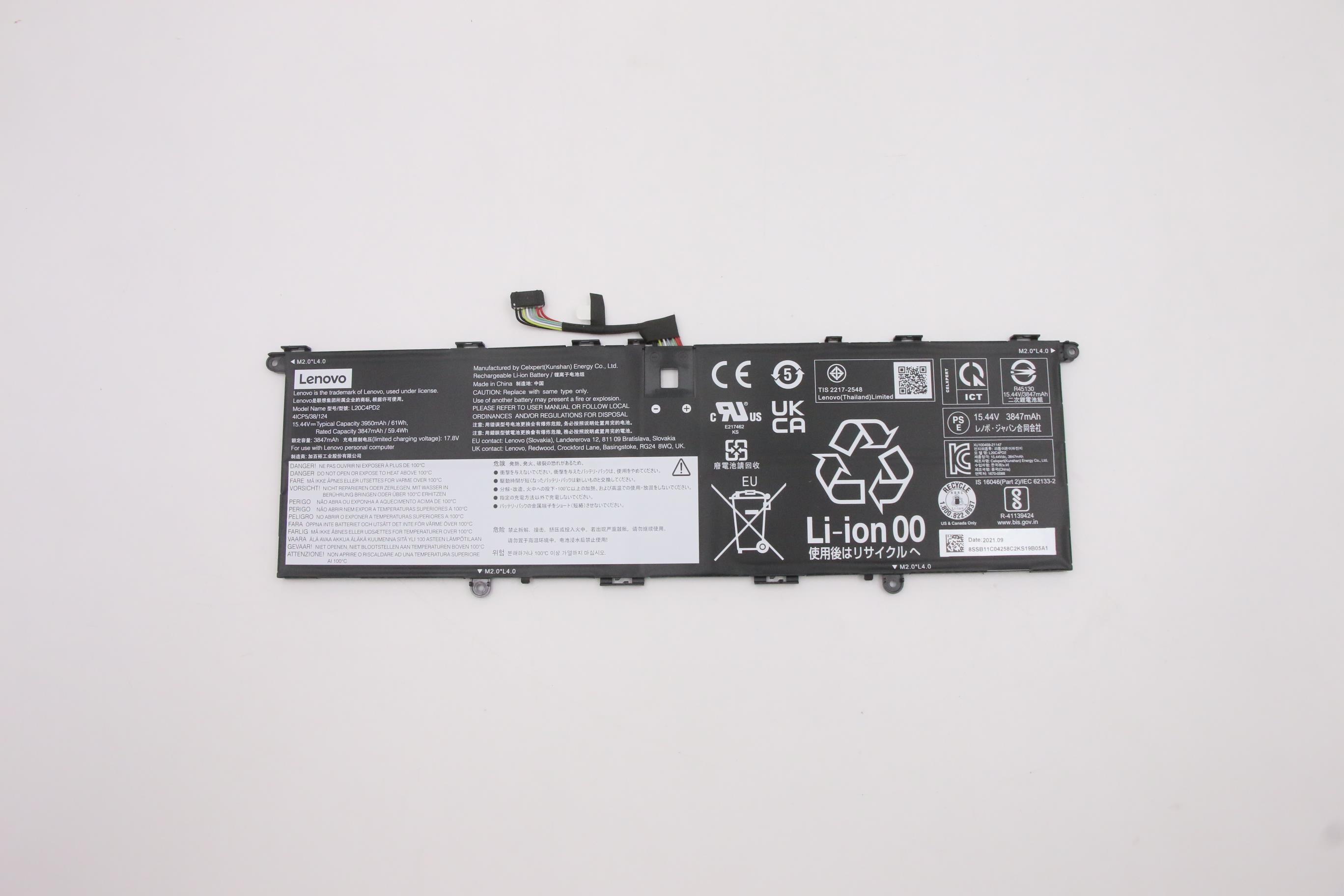 LE2589O LENOVO ORIGINAL 1544V 3950MAH 4CELL 61WH -  LE2589-O - Sony