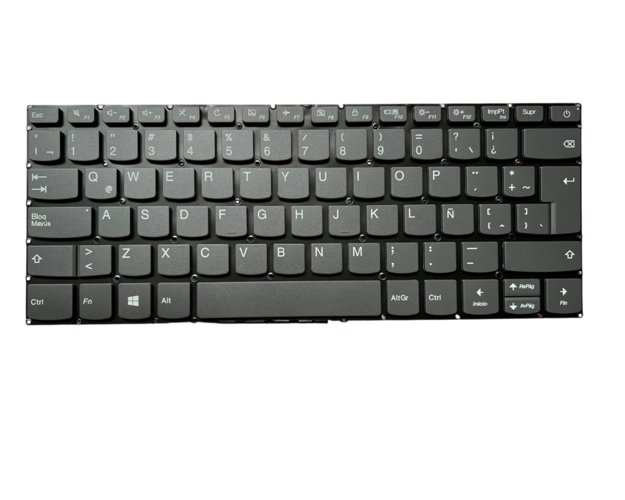 KEY1064 LENOVO SPANISH LATIN NOT ALPHANUMERIC GRAY KEYS NOT POINTSTICK NOT BACKLIT NOT FRAME UP CENTRAL CONNECTOR -  KEY1064 - Código: KEY1064 | Compra en Guadalajara