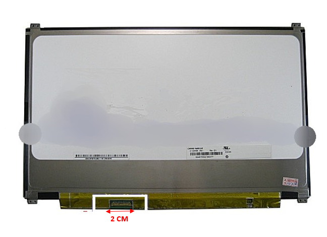 DIS108, WIDE DISPLAY 13.3 INCH, LEFT CONNECTOR, 30 PINES, UP AND DOWN BRACKETS, RESOLUTION (1920*1080) MATTE - DIS108 - AmericanStock Guadalajara, Jal.