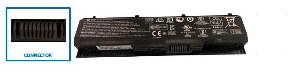 HE1443O HP ORIGINAL BATTERY 1095V 6CELL 5663MAH 62WH -  HE1443-O - Sony