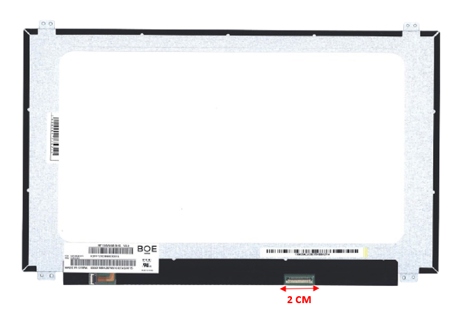 DIS153, NARROW DISPLAY  15.6 INCH, RIGHT CONNECTOR, 30 PINES, UP AND DOWN BRACKETS, RESOLUTION (1366×768) MATTE - AmericanStock Guadalajara, Jal.